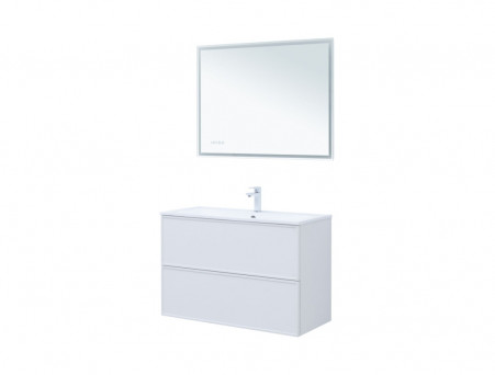 Тумба с Раковиной «Aquanet» Арт 100, Белый Матовый (00313257)