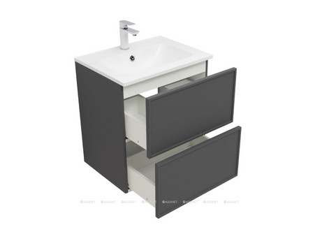 Тумба с Раковиной «Aquanet» Арт 60, Ясень Графит (00329063)