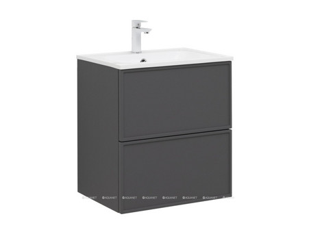 Тумба с Раковиной «Aquanet» Арт 60, Ясень Графит (00329063)
