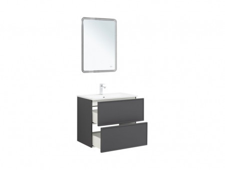 Тумба с Раковиной «Aquanet» Арт 75, Ясень Графит (00329064)