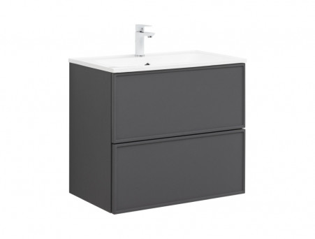 Тумба с Раковиной «Aquanet» Арт 75, Ясень Графит (00329064)