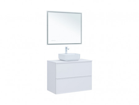 Тумба с Раковиной «Aquanet» Арт 90, Белый Матовый (00313256)