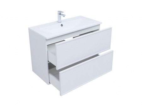Тумба с Раковиной «Aquanet» Арт 90, Белый Матовый (00313256)