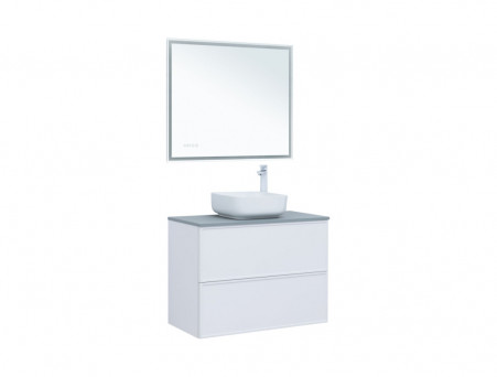 Тумба с Раковиной «Aquanet» Арт 90, Белый Матовый (00313256)