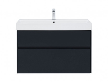 Тумба с Раковиной «Aquanet» Бруклин 100, Антрацит Матовый (00310139)