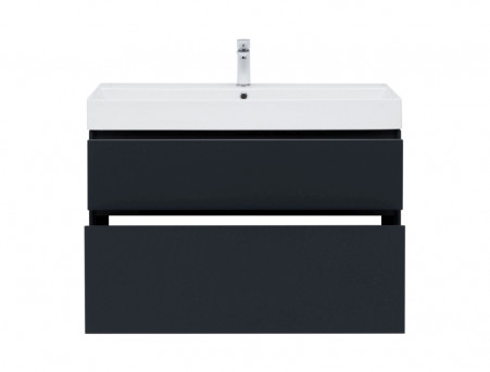 Тумба с Раковиной «Aquanet» Бруклин 100, Антрацит Матовый (00310139)