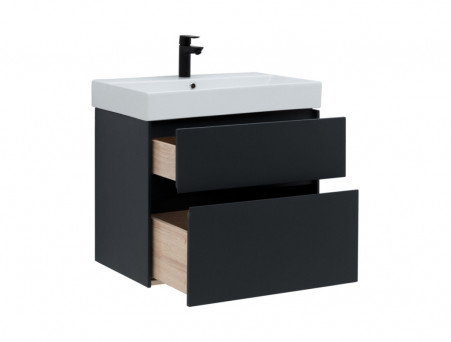 Тумба с Раковиной «Aquanet» Бруклин 70, Антрацит Матовый (00310141)