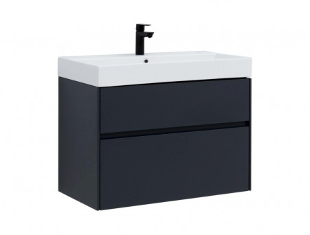 Тумба с Раковиной «Aquanet» Бруклин 85, Антрацит Матовый (00310142)