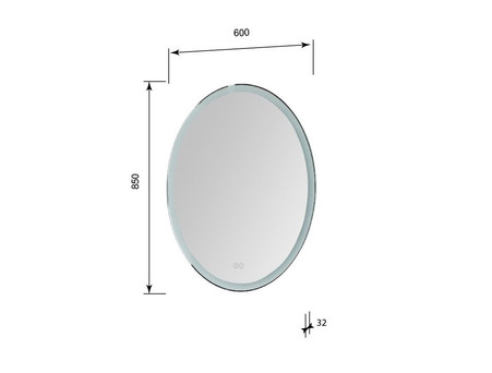 Зеркало «Aquanet» Комо New 6085 Led (00249357)