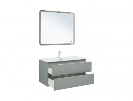 Тумба с Раковиной «Aquanet» Вега 100, Мисти Грин (00329599)