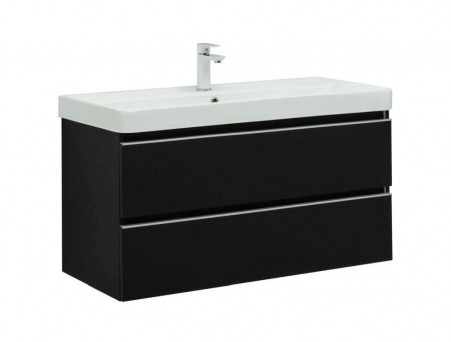 Тумба с Раковиной «Aquanet» Вега 100, Черный (00329593)