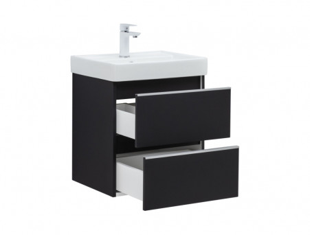 Тумба с Раковиной «Aquanet» Вега 50, Черный (00329594)