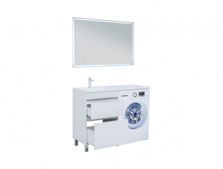 Тумба под Раковину «Aquanet» Вега 58, Белый Глянец (00329124)