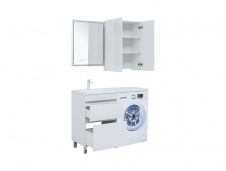 Тумба под Раковину «Aquanet» Вега 58, Белый Глянец (00329124)