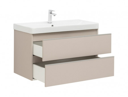 Тумба с Раковиной «Aquanet» Вега 90, Бежевый (00329586)