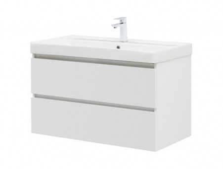 Тумба с Раковиной «Aquanet» Вега 90, Белый Глянец (00316683)