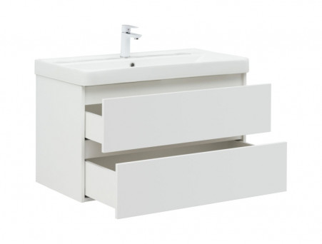 Тумба с Раковиной «Aquanet» Вега 90, Белый Глянец (00316683)