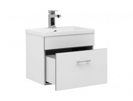 Тумба с Раковиной «Aquanet» Верона 50, Белый, Подвесная, 1 Ящик (00207765)