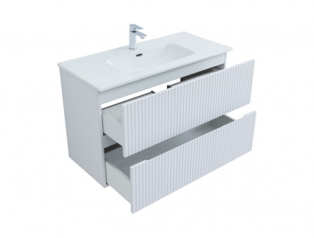 Тумба с Раковиной «Aquanet» Джейн 100, Белый Матовый (00313288)