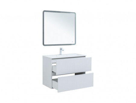 Тумба с Раковиной «Aquanet» Джейн 90, Белый Матовый (00313287)