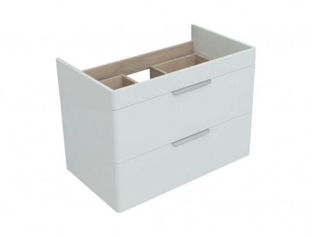 Тумба с Раковиной «Aquanet» Ирис New 815, Белый Глянец, 2 Ящика (00310146)