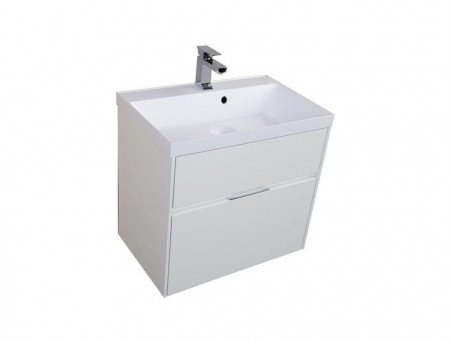 Тумба с Раковиной «Aquanet» Латина 70, Белый, 2 Ящика (00180032)