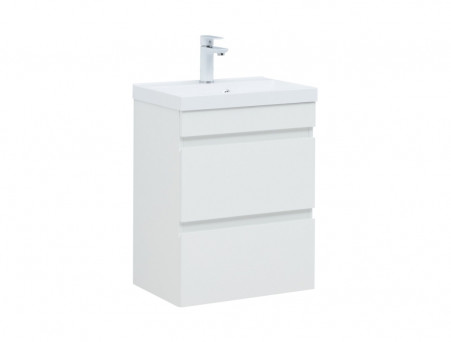 Тумба с Раковиной «Aquanet» Нота New 50, 2 Ящика, Белый Глянец (00335416)