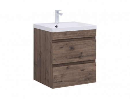 Тумба с Раковиной «Aquanet» Нота New 60, Дуб Веллингтон Табак (00334191)