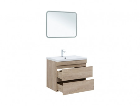 Тумба с Раковиной «Aquanet» Нота New 75, Дуб Светлый (00334198)