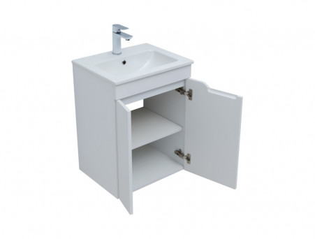 Тумба с Раковиной «Aquanet» Практика 50, Белый Матовый (00330451)