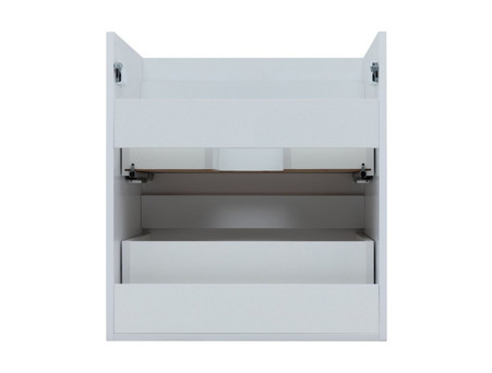 Тумба с Раковиной «Aquanet» Практика 60, Белый Матовый, 2 Ящика (00330457)