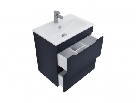 Тумба с Раковиной «Aquanet» Практика 60, Маренго, 2 Ящика (00330458)