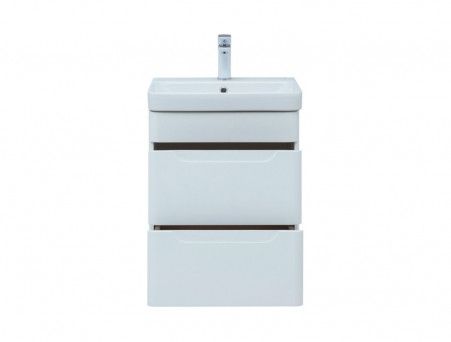 Тумба с Раковиной «Aquanet» София 50, Белый Глянец, 2 Ящика (00274171)