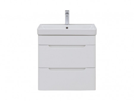 Тумба с Раковиной «Aquanet» София 60, Белый Глянец, 2 Ящика (00288905)