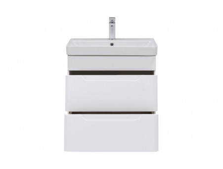 Тумба с Раковиной «Aquanet» София 60, Белый Глянец, 2 Ящика (00288905)