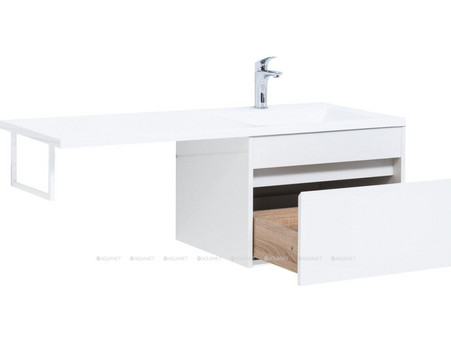 Тумба с Раковиной «Aquanet» Токио 58, Белый, Подвесная, 1 Ящик (00236916)