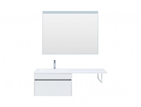 Тумба с Раковиной «Aquanet» Токио 68, Белый, Подвесная, 1 Ящик (00236917)