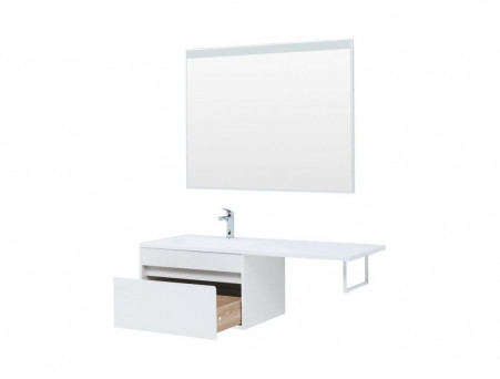 Тумба с Раковиной «Aquanet» Токио 68, Белый, Подвесная, 1 Ящик (00236917)