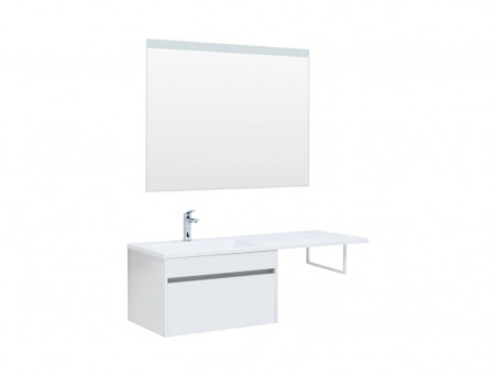 Тумба с Раковиной «Aquanet» Токио 68, Белый, Подвесная, 1 Ящик (00236917)