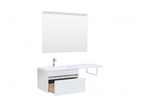 Тумба с Раковиной «Aquanet» Токио 68, Белый, Подвесная, 1 Ящик (00236917)