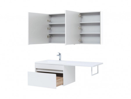 Тумба с Раковиной «Aquanet» Токио 68, Белый, Подвесная, 1 Ящик (00236917)