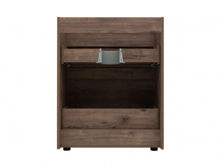 Тумба с Раковиной «Aquanet» Токио 68, Дуб Веллингтон, Напольная, 2 Ящика (00333652)