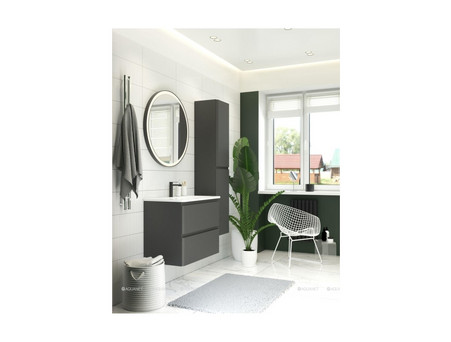 Тумба с Раковиной «Aquanet» Эмбер 105, Черный Матовый (00330470)