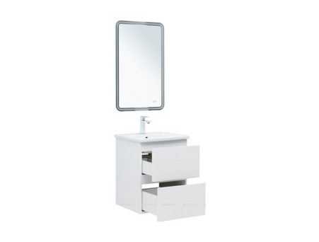 Тумба с Раковиной «Aquanet» Эмбер 50, Белый Матовый (00330463)