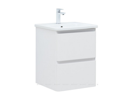 Тумба с Раковиной «Aquanet» Эмбер 50, Белый Матовый (00330463)