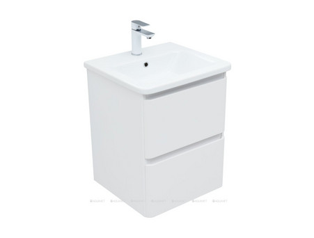 Тумба с Раковиной «Aquanet» Эмбер 50, Белый Матовый (00330463)