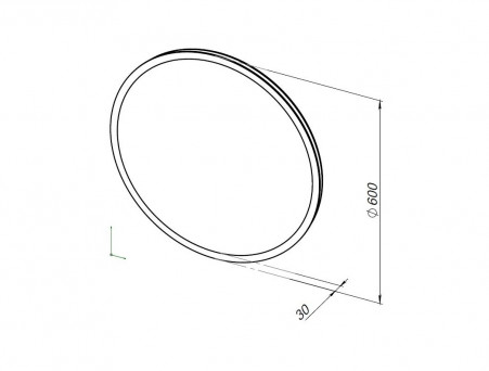 Зеркало «Aquanet» Optima 60 с LED Подсветкой (00304265)