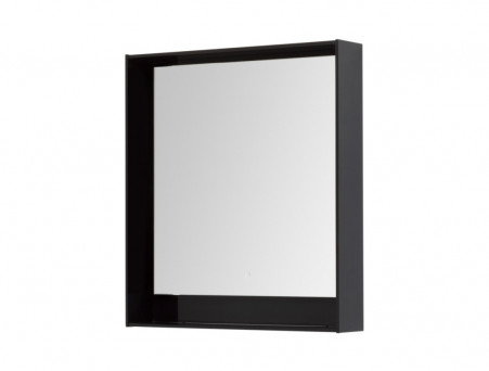 Зеркало «Aquanet» Милан 80 LED Черный Глянец (00306387)