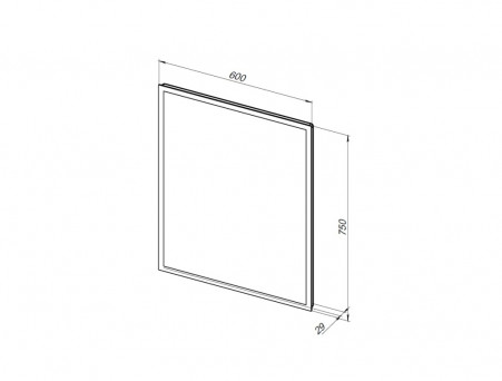 Зеркало «Aquanet» Оптима 60 Белый Матовый (00288963)