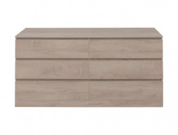 Комод «Aquanet» Сканди 1600x480 Дуб Эдгрейн, 6 Ящиков (00302547)